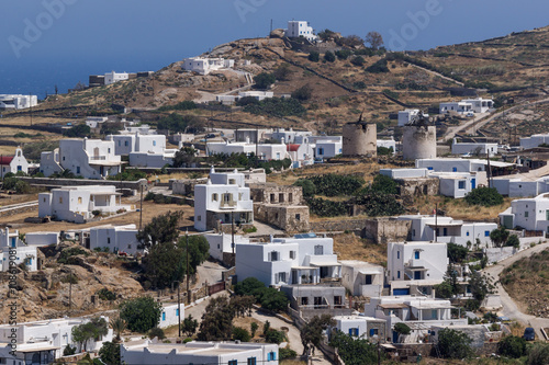 Panoramic view of Town of Ano Mera, island of Mykonos, Cyclades, Greece © Stoyan Haytov