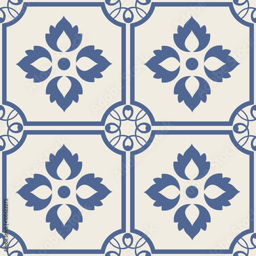 seamless patchwork tile with Victorian motives