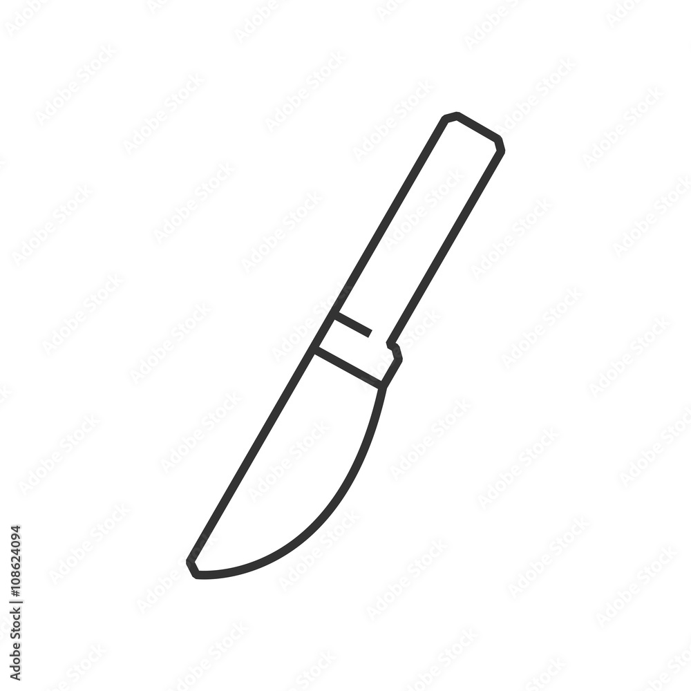 Fototapeta premium line icon Medical Device Icon, Scalpel