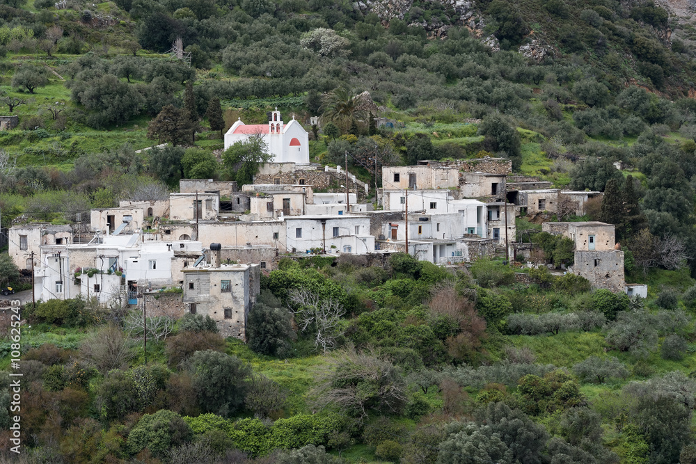 Das Dorf Lapithos in Ostkreta
