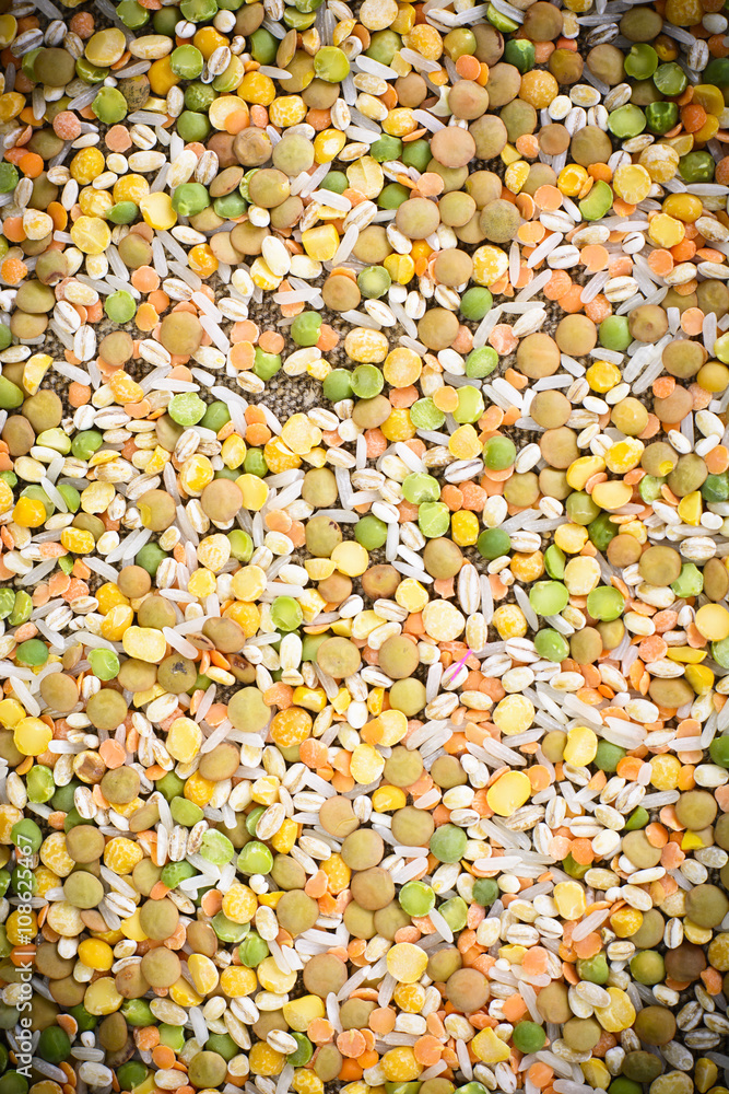 Dried Yellow Peas Background