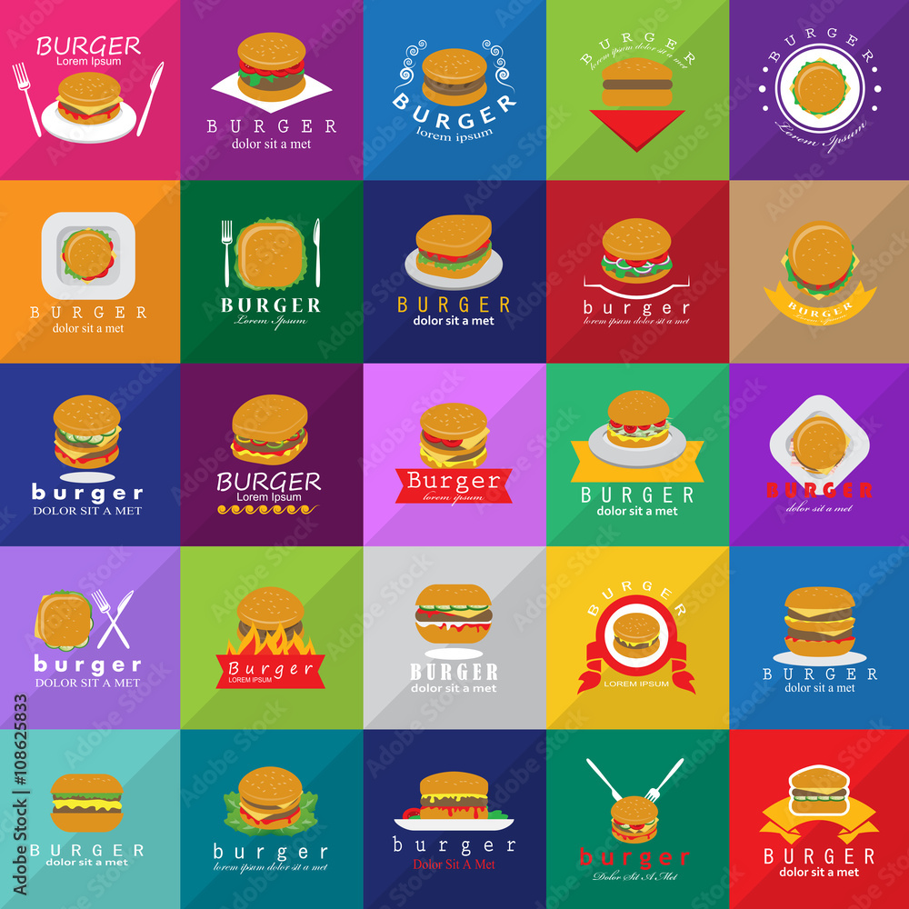 Burger Icons Set-Isolated On Mosaic Background-Vector Illustration,Graphic Design.Food Concept Burger Icons Set-Isolated On Mosaic Background-Vector Illustration,Graphic Design.Food Concept