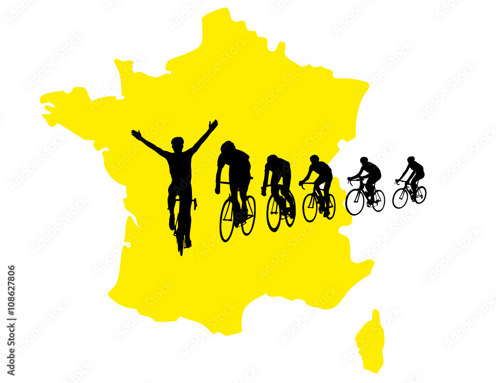 Obraz premium LA FRANCE EN JAUNE