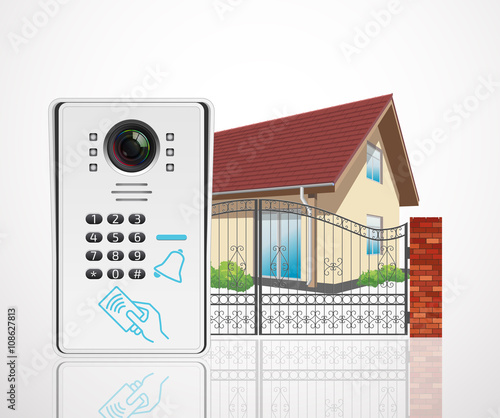 Home access control system - Video door phone
