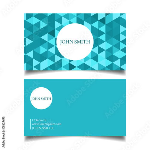 Business card design project vector