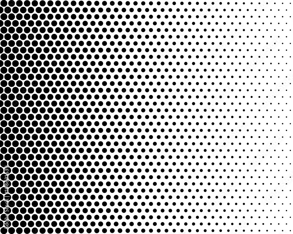 Basic halftone dots effect in black and white color. Halftone effect. Dot halftone. Black white