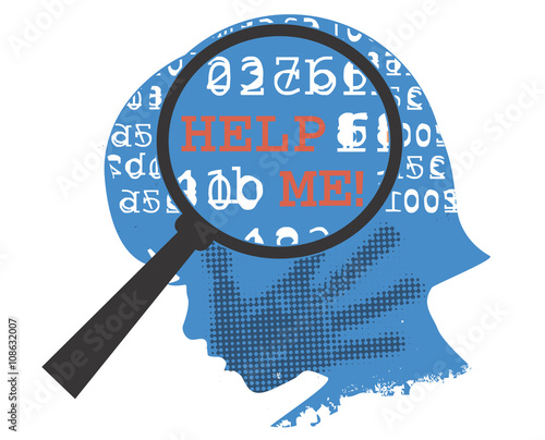 Hidden victims of violence
Little child silhouette with hand print on the face and inscription HELP ME. Vector available. 