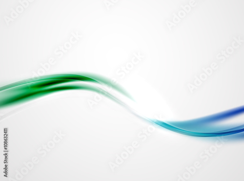 Vector blurred wave abstract template © antishock