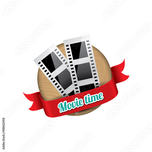 Realistic movie badge