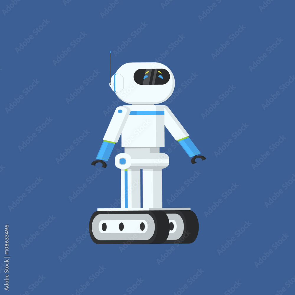 Futuristic Robot On Chain Tracks Futuristic Robot On Chain Tracks