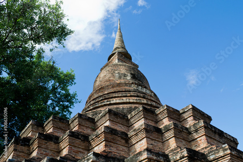Ancient city in historic national park in Sukhothai province of