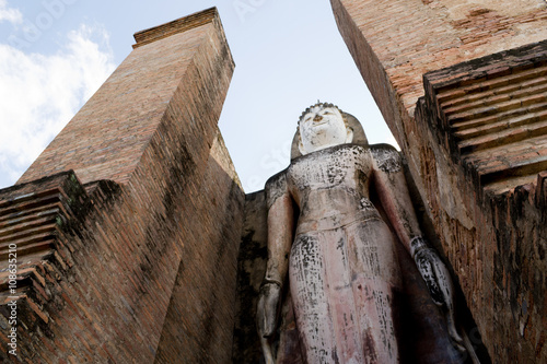 Ancient image buddha statue in Sukhothai ,Thailand