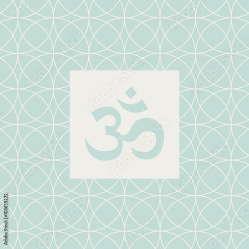 Om Blue Yoga Studio Design Card