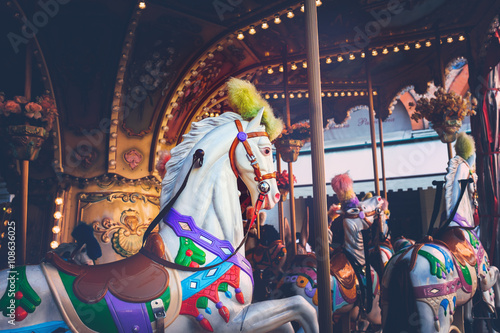 Luna park - carousel ride photo