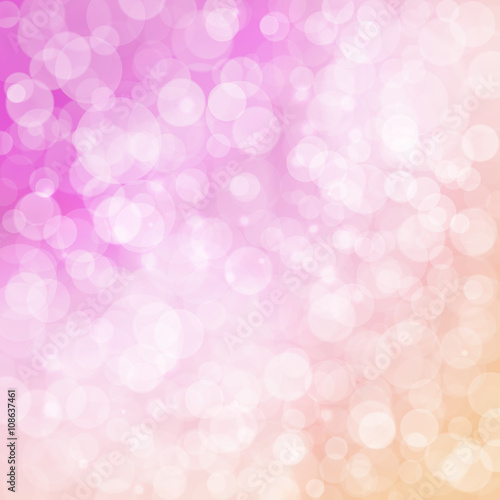 Abstract colorful bokeh light background