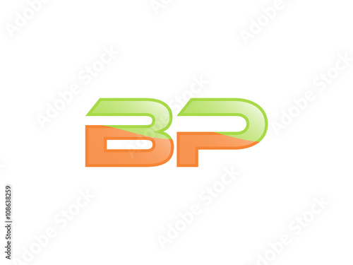 Free Download Green Orange shiny BP letters - GFXLoad