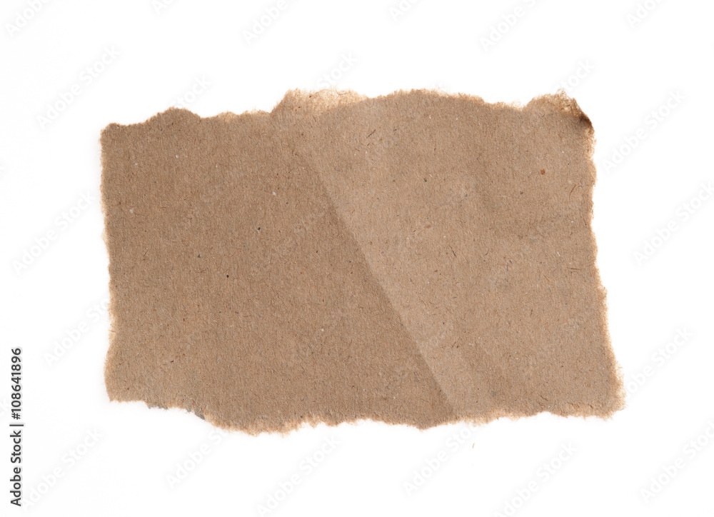 torn sheet of recycled paper torn sheet of recycled paper