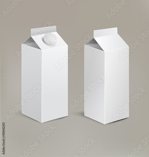 Vector packaging isolated on a beige background