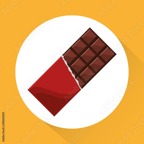 colorful chocolate design, vector illustration, sweet and delicious
