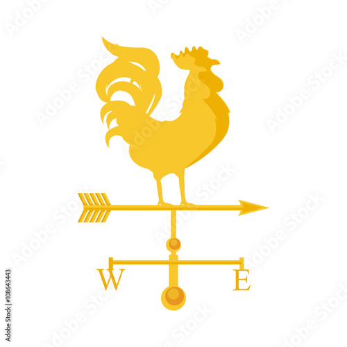 Rooster weather vane