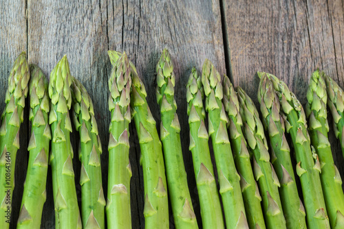 Fresh asparagus spears.