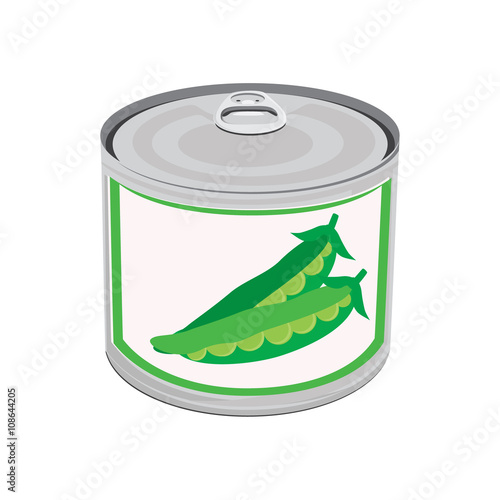 Canned food peas