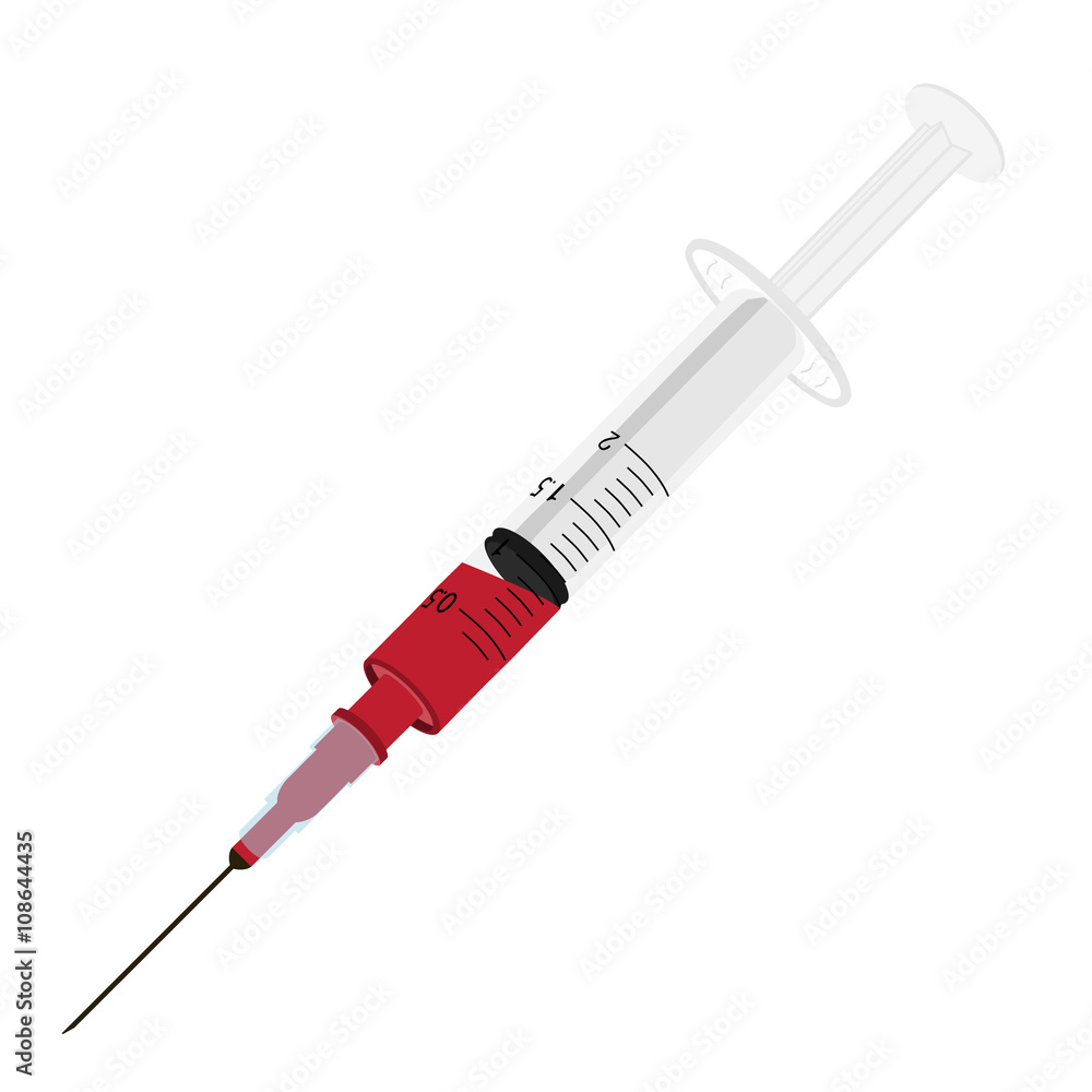 Fototapeta premium Syringe with blood