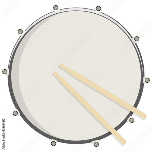 Drum and sticks