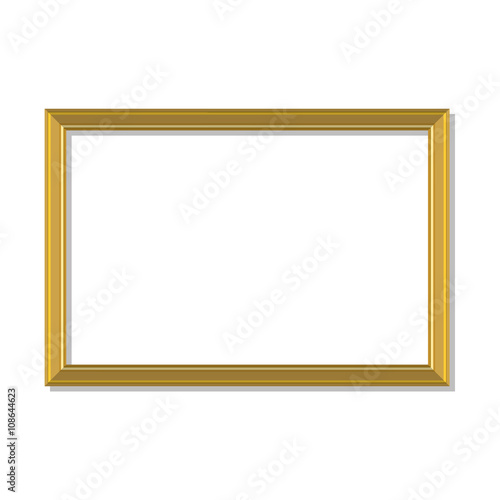 Gold frame vector
