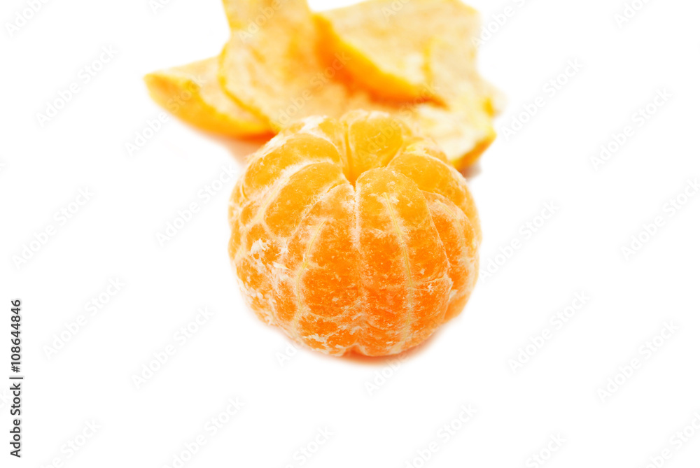 A Whole Peeled Tangerine Ready to Eat A Whole Peeled Tangerine Ready to Eat