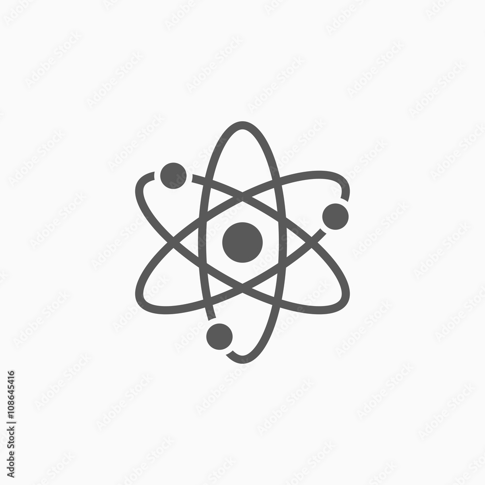 atom icon - obrazy, fototapety, plakaty 