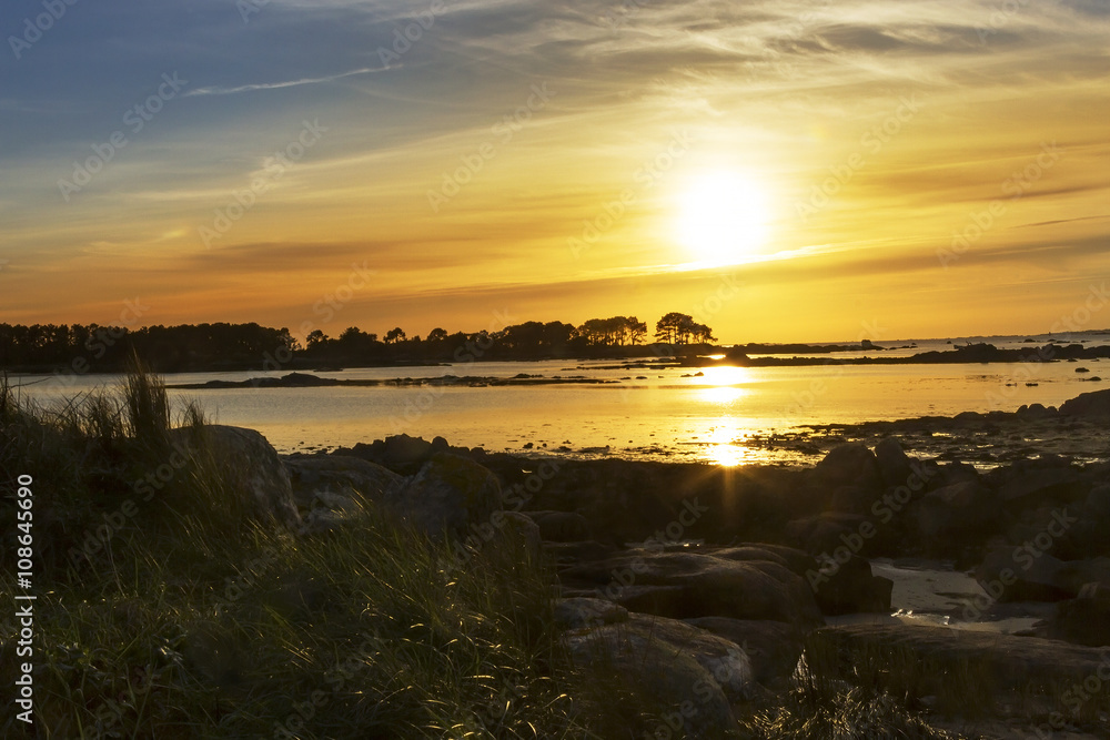 Obraz premium Espinos cove at sunset