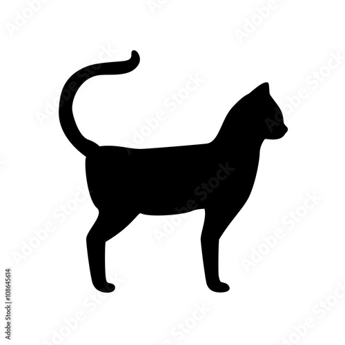Cat silhouette vector
