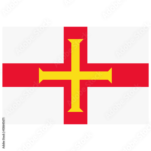 Guernsey flag vector
