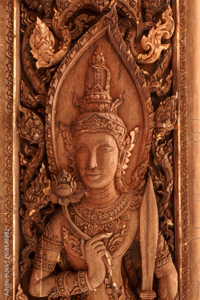 Thailand Wood Carving Art