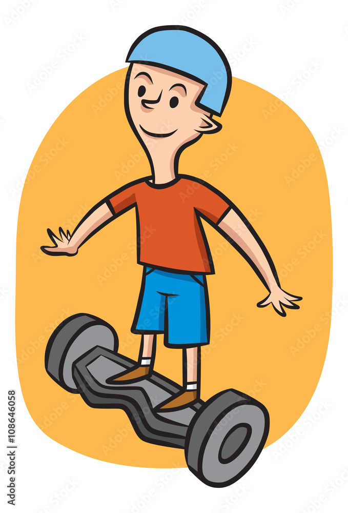 Boy on Hoverboard