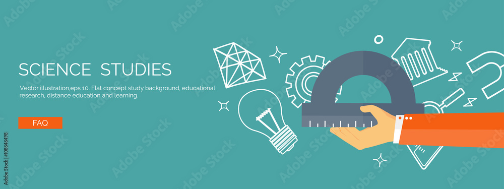 Vector illustration. Flat backgrounds set. Distance education,learning. Online courses, web school. Knowledge,information. Study process. E-learning.