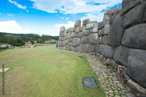 Sacsayhuaman : Inca archaeological site in Cusco, Peru