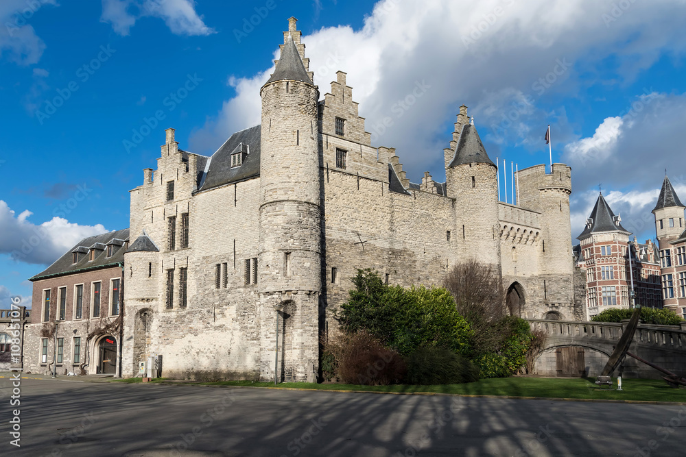 Steen castle in Antwerp, Belgium