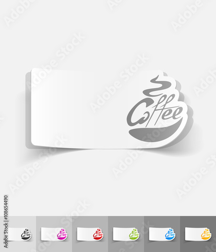realistic design element. coffee