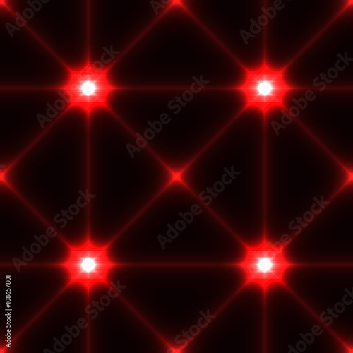 Dark seamless background with red conected points