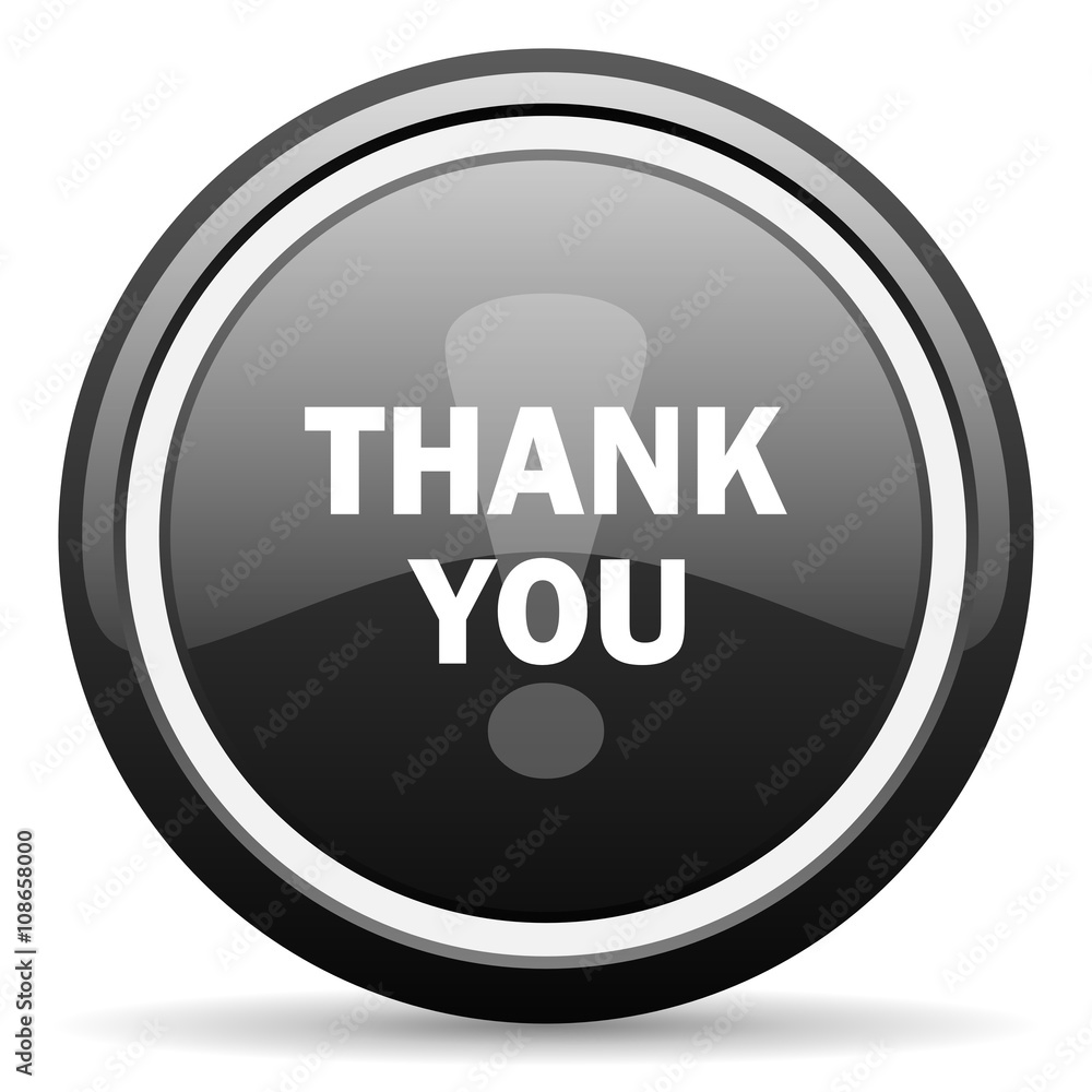 thank you black circle glossy web icon thank you black circle glossy web icon