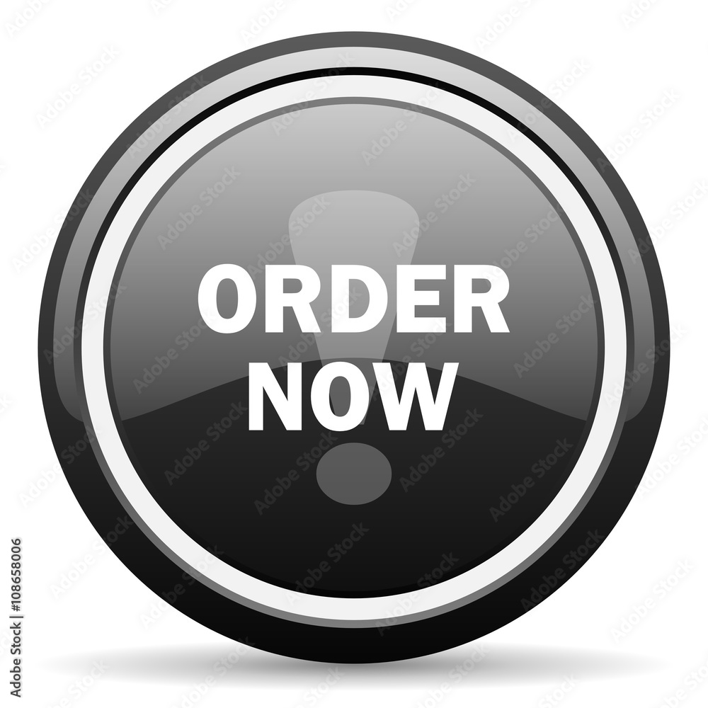 order now black circle glossy web icon order now black circle glossy web icon