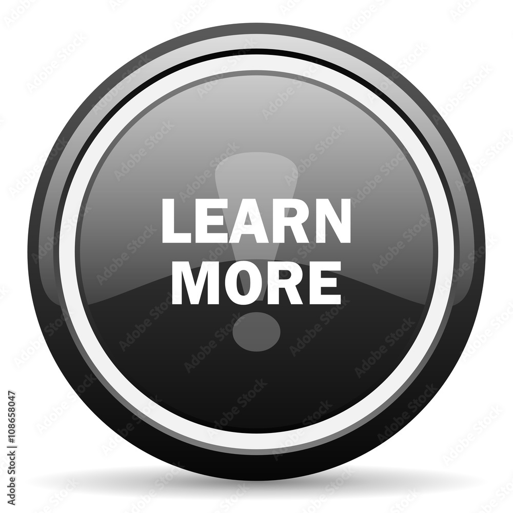 learn more black circle glossy web icon learn more black circle glossy web icon
