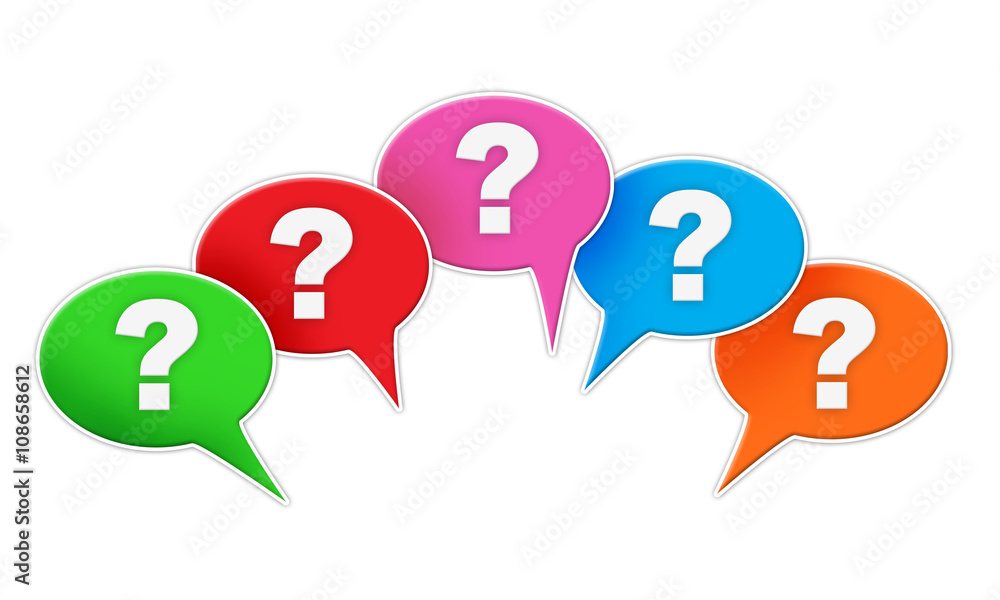 Question signs bubbles Question signs bubbles