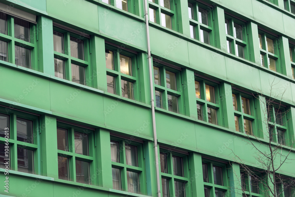 green building exterior