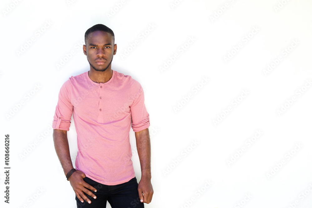 Fototapeta premium Serious young african man