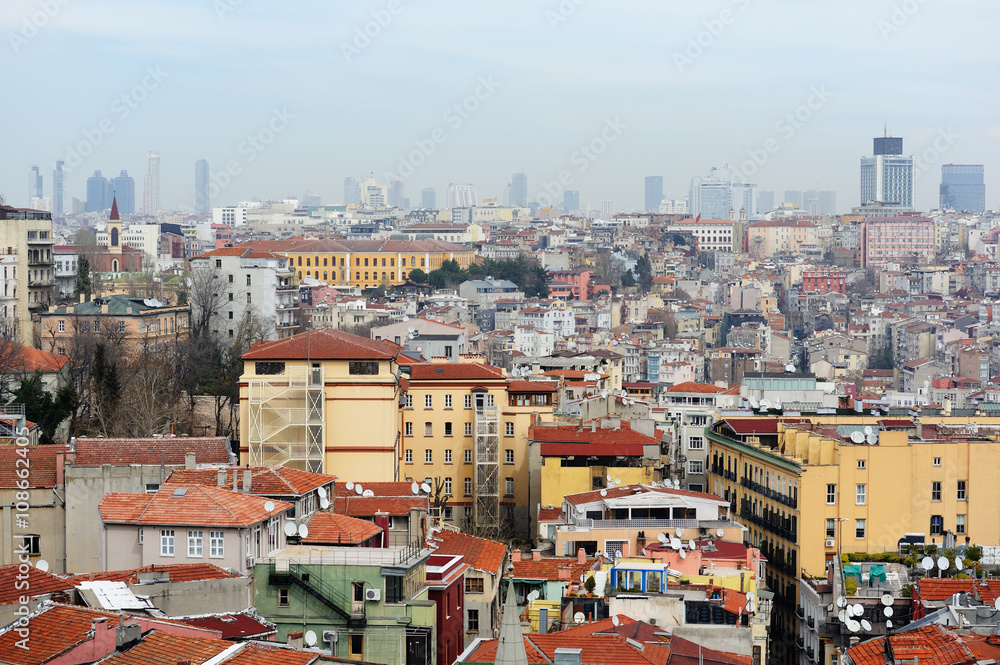 Aerial view of old Istanbul, Turkey