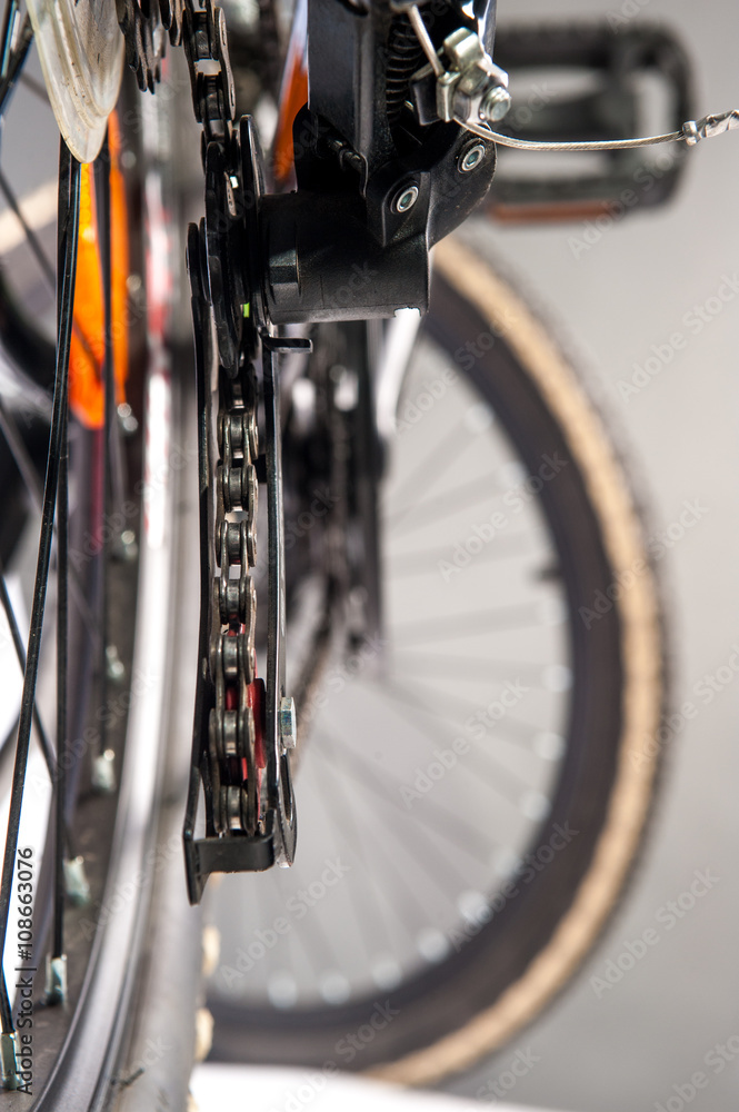 Fototapeta premium bike gear / gear bike shown close up of a mountain bike 