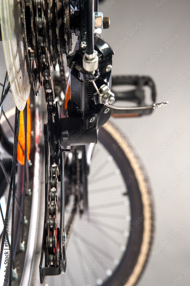 Obraz premium bike gear / gear bike shown close up of a mountain bike